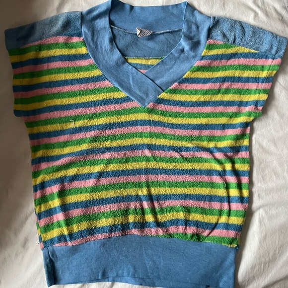 Vintage Terry cloth shirt, 80s - Picture 1 of 4